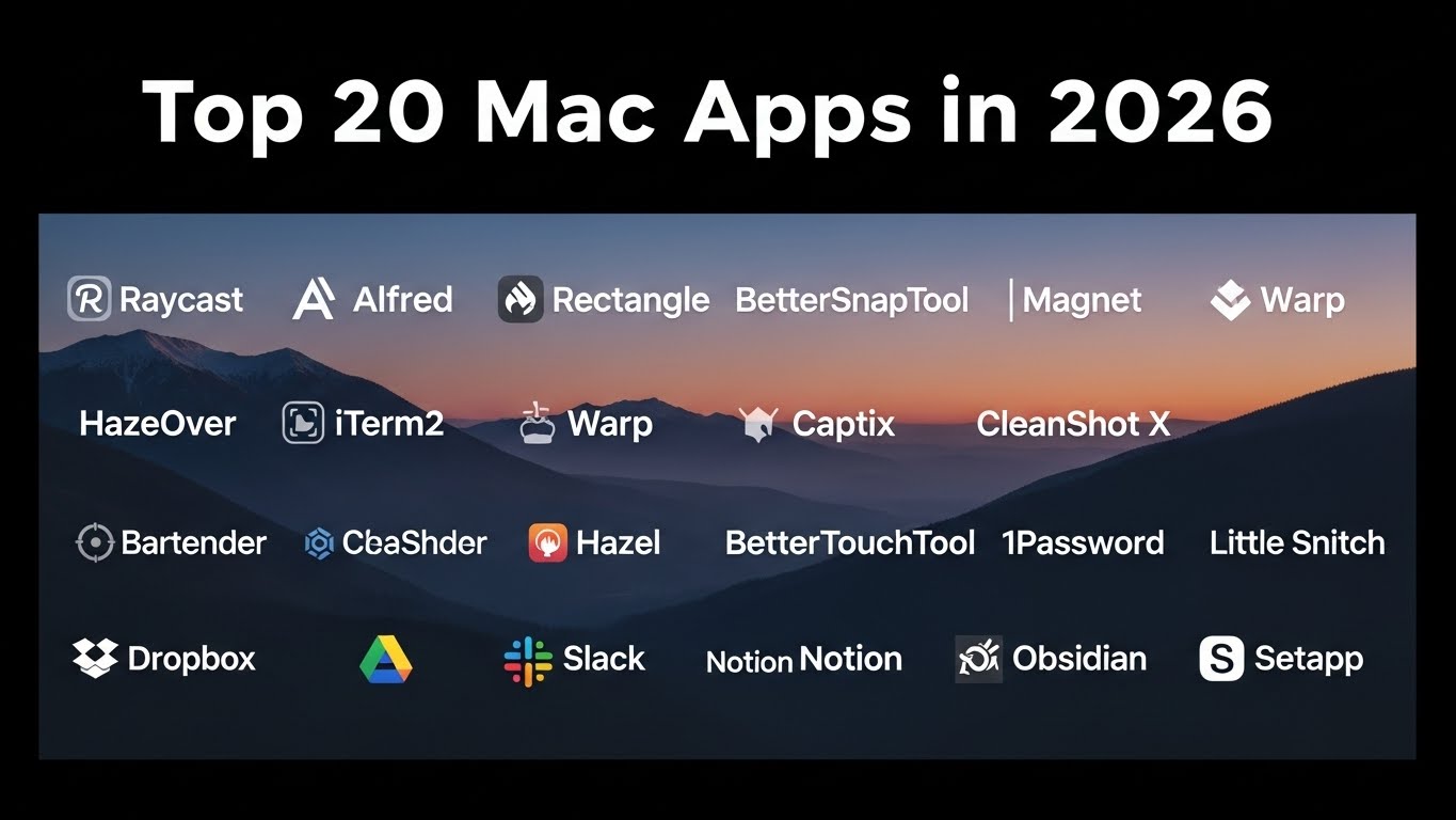 Top 20 Mac Apps In 2026