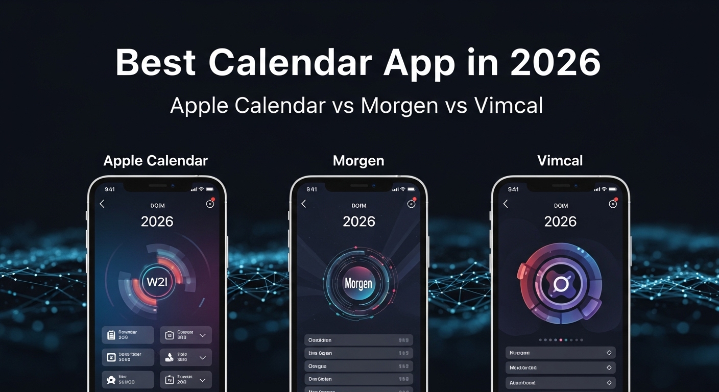 Best Calendar App in 2026: Apple Calendar vs Morgen vs Vimcal