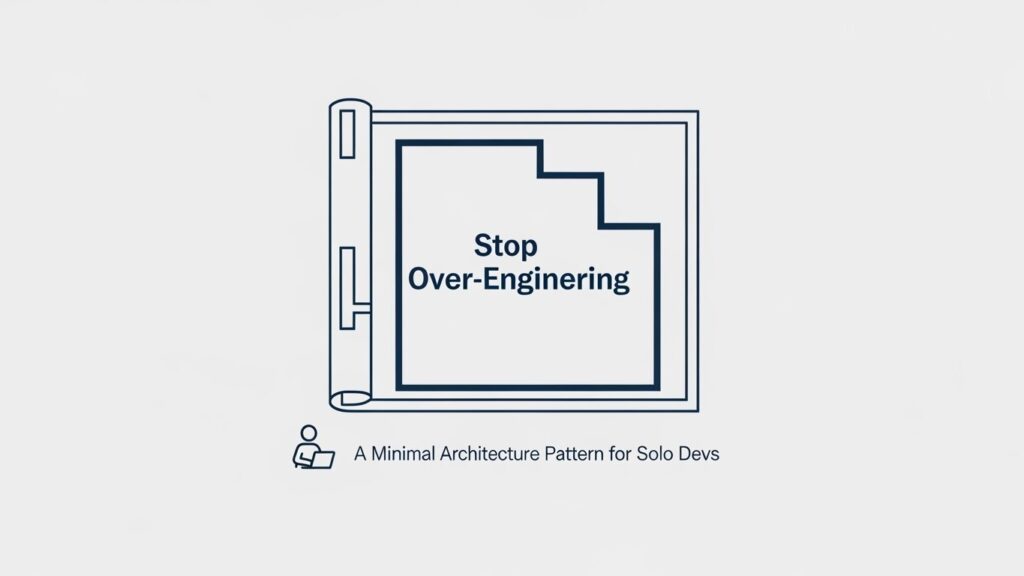 Stop Over-Engineering: A Minimal Architecture Pattern for Solo Devs